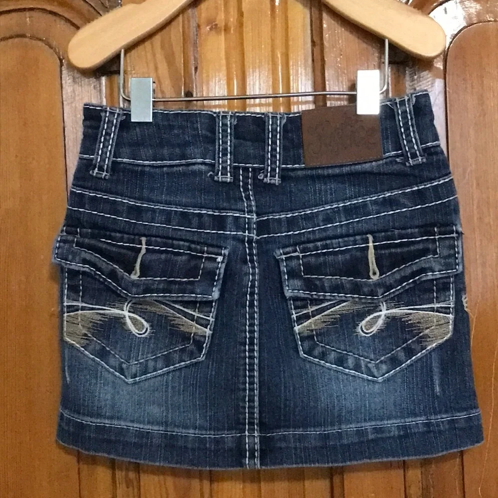 Justice Jeans Skirt with Shirt Liner